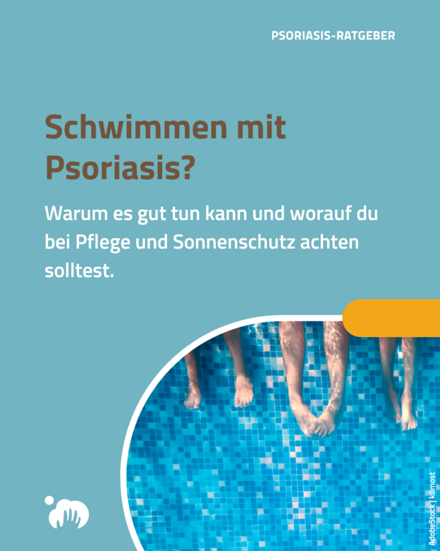 Instagram Post: Schwimmen mit Psoriasis